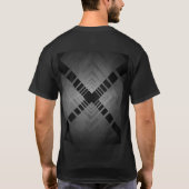Geometrisches Cross Black Tshirt (Rückseite)