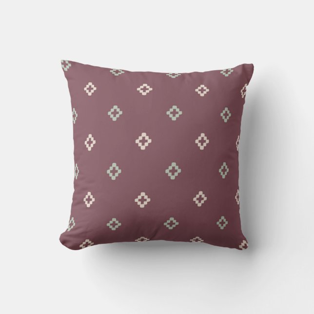 Geometrisches Cross Motif Kissen (Vorderseite)