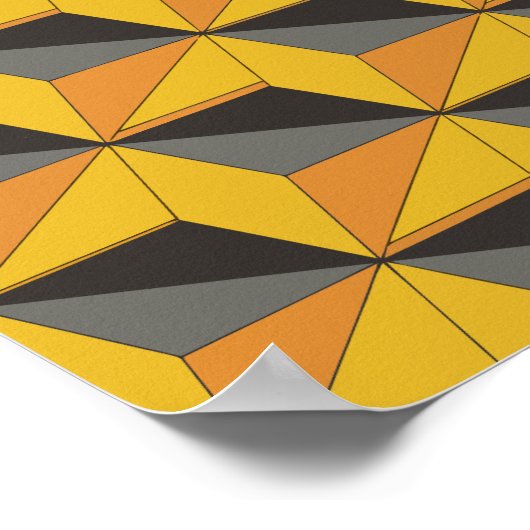 Geometrisches Cubes Design Poster (Ecke)