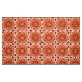 Geometrisches Daisy Muster in Mandarin Orange Stoff (Fat Quarter (45,7 x 55,9 cm))
