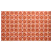 Geometrisches Daisy Muster in Mandarin Orange Stoff (Yard (91,4 cm))
