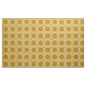Geometrisches Daisy Muster in Mustard Gold Stoff (Yard (91,4 cm))