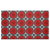 Geometrisches Daisy-Muster in Rot und Weiß Stoff (Fat Quarter (45,7 x 55,9 cm))