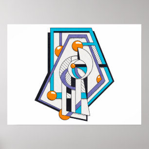 Geometrisches Deko Konstruktivist