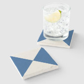 Geometrisches Dekorationsfliesen Steinuntersetzer (Seitenansicht)