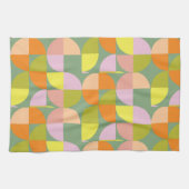 Geometrisches Design aus der Mitte des Jahrhundert Geschirrtuch (Horizontal)