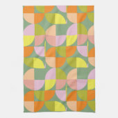 Geometrisches Design aus der Mitte des Jahrhundert Geschirrtuch (Vertikal)