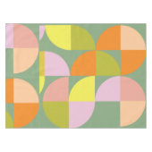 Geometrisches Design aus der Mitte des Jahrhundert Tischdecke (Vorderseite (Horizontal))
