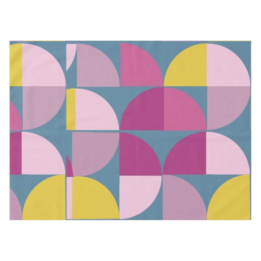 Geometrisches Design aus der Mitte des Jahrhundert Tischdecke (Vorderseite (Horizontal))