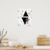 Geometrisches Design aus Metall Poster (Küche)