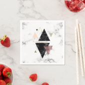 Geometrisches Design aus Metall Serviette (Beispiel)