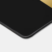 Geometrisches Design aus Schwarz und Gold, gespalt Schreibtischunterlage (Ecke)
