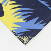 Geometrisches Design aus Tiger und Leopard Fleecedecke (Ecke)