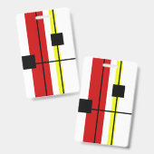 Geometrisches Design Ausweis (Vorder- & Rückseite)