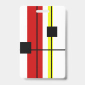 Geometrisches Design Ausweis (Rückseite)