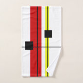 Geometrisches Design Badhandtuch Set (Handtuch)
