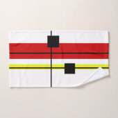 Geometrisches Design Badhandtuch Set (Handtuch)