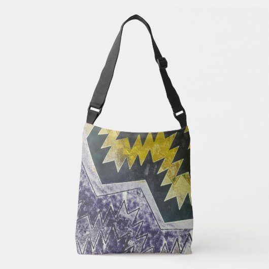 Geometrisches Design Bag Indianerbeutel Tragetaschen Mit Langen Trägern (Vorderseite)