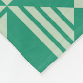 Geometrisches Design der Art Déco Fleecedecke (Ecke)