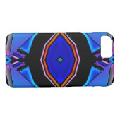 Geometrisches Design der flüssigen Blues Case-Mate iPhone Hülle (Rückseite (Horizontal))