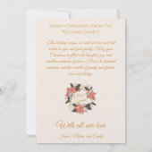 Geometrisches Design der Minimalistischen Weihnach Einladung (Rückseite)