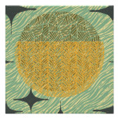 Geometrisches Design der Sternexplosion Mitte des Poster (Vorderseite)