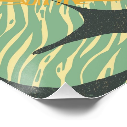 Geometrisches Design der Sternexplosion Mitte des Poster (Ecke)