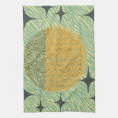 Geometrisches Design der Sternexplosion Mitte. Geschirrtuch (Vertikal)