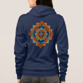 Geometrisches Design der Südwestberge Hoodie (Rückseite)