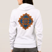 Geometrisches Design der Südwestberge Hoodie (Rückseite)