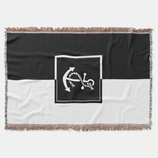 Geometrisches Design des Ankerbots für Schwarz und Decke (Vorderseite)