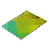 Geometrisches Design. Farbiger Gradientenhintergru Notizblock (Linke Seite)
