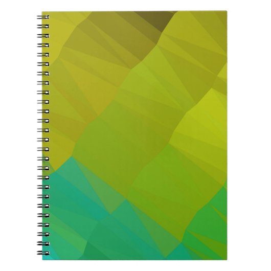 Geometrisches Design. Farbiger Gradientenhintergru Notizblock (Vorderseite)