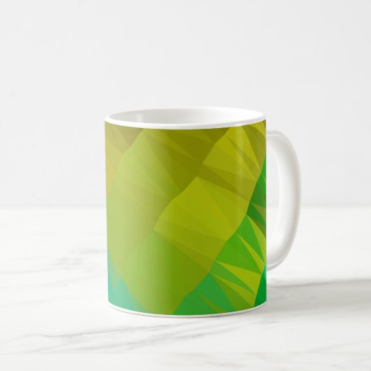 Geometrisches Design. Farbvoller Verlauf. Ge Kaffeetasse (VorderseiteRechts)