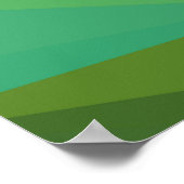 Geometrisches Design. Farbvoller Verlauf. Ge Poster (Ecke)