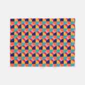 GEOMETRISCHES DESIGN. FLEECEDECKE (Vorderseite (Horizontal))