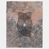 Geometrisches Design Fleecedecke (Vorderseite)