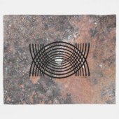 Geometrisches Design Fleecedecke (Vorderseite (Horizontal))