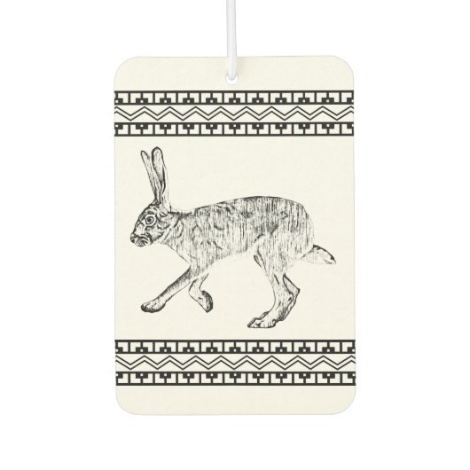 Geometrisches Design für den Southwestern Jackrabb Autolufterfrischer (Vorderseite)