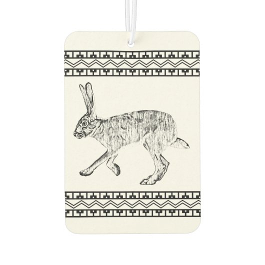 Geometrisches Design für den Southwestern Jackrabb Autolufterfrischer (Rückseite)