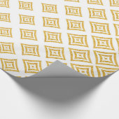 Geometrisches Design für Gold Glitzer Geschenkpapier (Ecke)