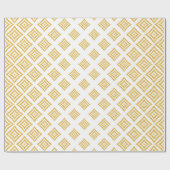Geometrisches Design für Gold Glitzer Geschenkpapier (Flach)