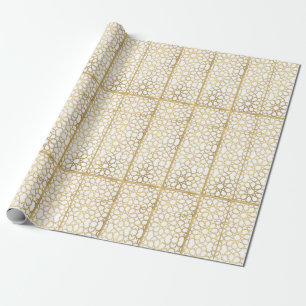 Geometrisches Design für goldenes Geschenkpapier