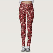 Geometrisches Design für Red Flat Sequin Leggings (Vorderseite)