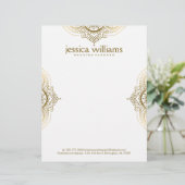 Geometrisches Design für Verzierte Spitzen aus Gol Briefkopf (Stehend Vorderseite)