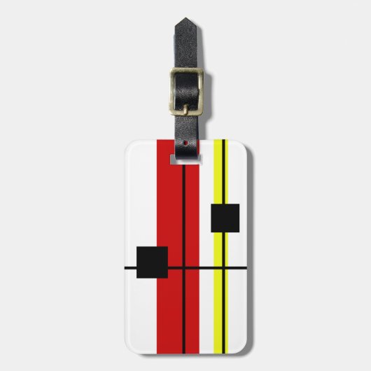 Geometrisches Design Gepäckanhänger (Vorderseite vertikal)
