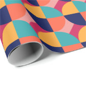 GEOMETRISCHES DESIGN. GESCHENKPAPIER (Rolleneckpunkt)