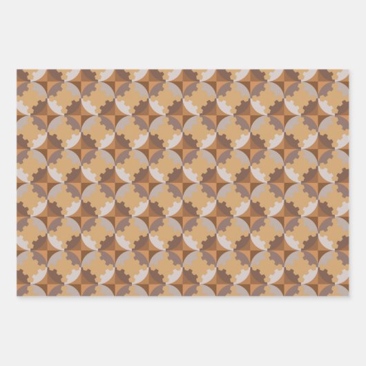 GEOMETRISCHES DESIGN. GESCHENKPAPIER SET (Vorderseite 3)