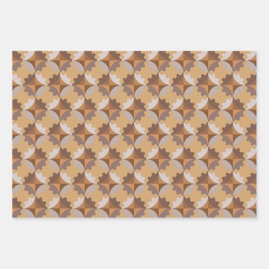 GEOMETRISCHES DESIGN. GESCHENKPAPIER SET (Vorderseite)