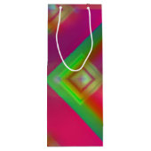 Geometrisches Design Geschenktüte Für Weinflaschen (Rückseite)